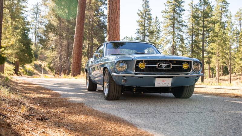 An image of a 1968 Ford Mustang parked outdoors.