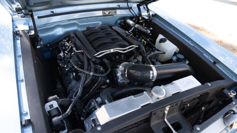 An image of a car's engine bay.